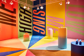 If You Love Color You Ll Love This Rainbow Filled Paradise Sodomino Orange Graphicdesign Exhibition Design Exhibition Booth Design Booth Design
