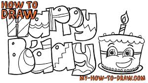 This this establishes the extreme points of our oval which will give our cake drawing perspective. How To Draw Happy Birthday Cards Easy Step By Step Drawing Tutorial Video Dailymotion