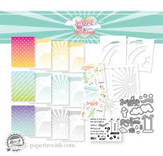 Make It Market Mini Kit Sunshine Rainbows Papertrey Ink Clear Stamps Dies Paper Ink Kits Ribbon The group is composed of seven members: market mini kit sunshine rainbows