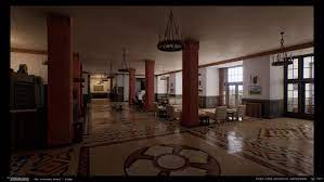 Artstation The Overlook Hotel Lobby Hayo Koekkoek Overlook Hotel Hotel Lobby Hotel