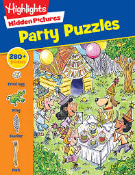 The top three hidden objects of all time: Party Puzzles Highlights Sticker Hidden Pictures Highlights 9781620917671 Amazon Com Books