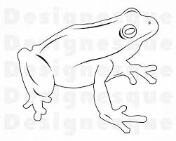 Cute Frog Outline 3 Svg Cute Frog Svg Frog Clipart Frog Etsy In 2020 Frog Outline Cute Frogs Outline