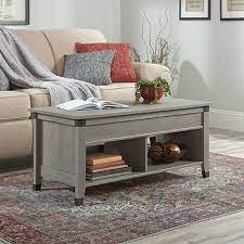 Sofas, loveseats, tv stands, sectionals, accent tables, recliners & more at home depot®. Carson Forge Lift Top Coffee Table Mystic Oak 426149 Sauder Sauder Woodworking