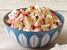 Combine potatoes, bacon and eggs in a large bowl and toss to combine. Bacon Ranch Potato Salad Recipe Food Network Kitchen Food Network
