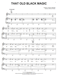 Sammy Davis Jr That Old Black Magic Sheet Music Notes Chords Download Printable Piano Vocal Guitar Right Hand Melody Sku 51078