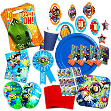 Here is all you need for a fun pin the tail on bullseye game! Amazon Com Disney Pixar Toy Story Party Supplies Ultimate Set Birthday Party Decorations Party Favors Plates Napkins And More Toys Games