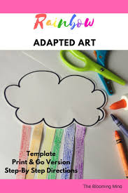 This Rainbow Is A Fun Activity To Incorporate Into Your St Patrick S Day Or March Lessons A Rainbow Adapted Art Pro Spring Lessons Jobs In Art Rainbow Crafts