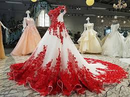 Select styles from casual & night out to homecoming and prom. Lace Ball Gown Red Ivory Color Accent Bridal Wedding Dress Ld1162 China Wedding Dress And Wedding Gown Price Made In China Com