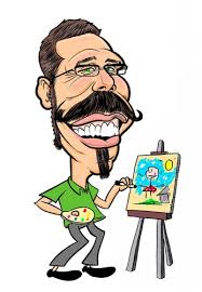 Corey R Caricature Artists Digital art caricatures drawings people from photo.