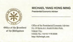 We did not find results for: Look Michael Yang S Calling Card Bears Malacanang Seal