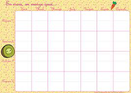 Cette nombreux sont ceux qui sont à la recherche de planning vierge pour faire leurs menus pour la semaine ! Menus Mensuels Mars