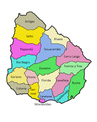 Oriental republic of uruguay quick facts. Template Uruguay Map Familysearch
