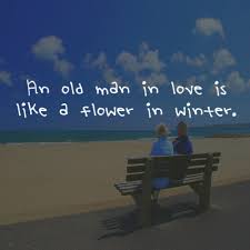An Old Man In Love Is Like A Flower In Winter Quotespictures Com