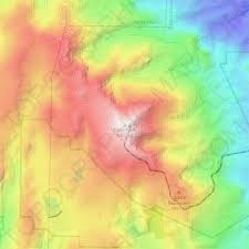 Comprehensive map of the world's mountains. Mapa Topografico Pikes Peak Altitud Relieve