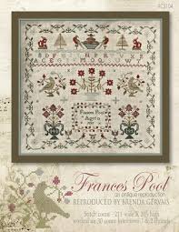 If stitched on 28 ct linen/ 14 ct aida the pattern will measure : With Thy Needle Thread Brenda Gervais Reproduction Cross Stitch Sampler Cross Stitch Samplers Cross Stitch Sampler Patterns Cross Stitch