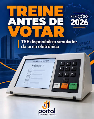 🗳️ TSE disponibiliza simulador para eleitores treinarem o voto antes das Elei&ccedil;&otilde;es 2026 O Tribunal Superior Eleitoral disponibilizou uma ferramenta gratuita que permite ao eleitor treinar, pela internet, como ser&aacute; a vota&ccedil;&atilde;o