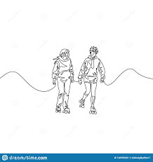 Voir plus d'idées sur le thème dessin, dessins faciles, dessin facile à faire. Une Ligne Continue Roller D Amis Faire Du Roller De Deux Amies Le Sport Recreation Amitie Detendent Passe Temps Image Stock Image Du Ete Simple 148308281