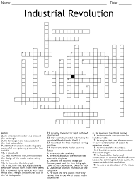 The first known published crossword puzzle was created by a journalist named arthur wynne from liverpool, and he is usually credited as the inventor of the popular word game. Industrial Revolution Crossword Wordmint