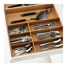 Variera Bamboo Cutlery Tray Width 52 0 Cm Ikea Kitchen Drawer Dividers Kitchen Drawers Cutlery Tray