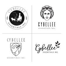 Black And White Brand Logo Essential Oils Logo Design Simple Goddess Logo Design Leaf Logo Design Circle Logo Black And White Modern Brands Logo Design Logos Leaf Logo