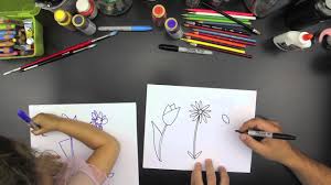 How to draw usain bolt. How To Draw Three Spring Flowers For Younger Kids Youtube