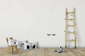 Interior mockup, kids room, wall frame mockup. Mock Up Wall In Child Room Interior Interior Scandinavian Style Stock Photo Picture And Royalty Free Image Image 91543239