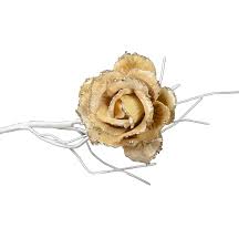 Check spelling or type a new query. 10cm Clip On Rose Flower Christmas Tree Decoration Champagne Gold Ebay