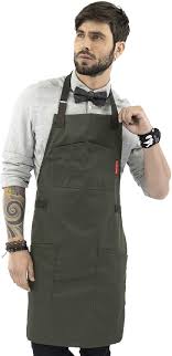 Chef works portland bistro apron 2. Barista Server Aprons Kitchen Baker Smart Pockets Adjustable For Men And Women Cotton Straps Professional Black Twill Under Ny Sky Chef Apron Cook Pro Chef Bartender Home Kitchen Table Linens Urbytus Com