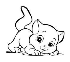 Cat Coloring Pages For Kids Preschool And Kindergarten Cat Coloring Page Kitty Coloring Animal Coloring Pages