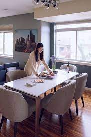 See more ideas about dining room, room, dining. Revealing My Dining Room Makeover With Room Board Part 2 2 Hey Pretty Thing Dining Room Makeover Dining Room Table Makeover Room Makeover
