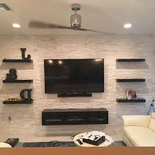 75 Smart Diy Floating Shelves For Living Room Decorating Ideas Tv Wall Decor Living Room Tv Wall Tv Wall Design