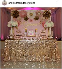 Elegant Baby Shower Pink And Gold Table Decor Gold Baby Shower Decorations White Baby Showers Confetti Bridal Shower