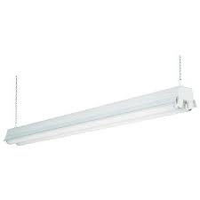 T8 Fluorescent 2 Light Shop Light Fixture White 4 Ft True Value