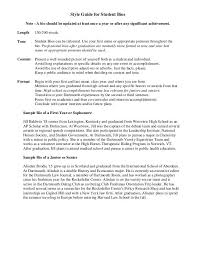 Biography Sample For Students Sample Student Bio Biography Template Essay Format Autobiography Template