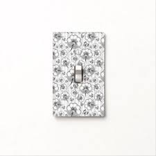 Cute Black White Seamless Flowers Patterns Light Switch Cover Flowers Floral Flower Design Unique Style Light Switch Covers Flower Patterns Pattern