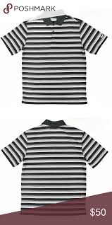 Black And White Striped Top Mens Black White Tech Vent Stripe Golf Polo Shirt Black And White Man Polo Shirt Colors Golf Polo Shirts