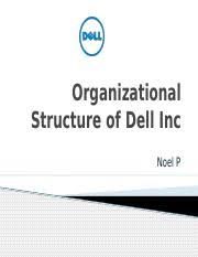 55697607 organizational structure of dell inc