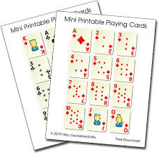 There's a card game called nerts, which is highly similar to squeal, but i can't remember the differences. Mini Printable Playing Cards Printable Deck Of Cards Free Playing Cards For Card Games Math Card Math Card Games Printable Playing Cards Card Games For Kids