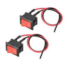 How to wire a on off on toggle switch diagram. Boat Rocker Switch Red Toggle Switch W Wires On Off Ac 250v 6a 125v 10a 2pcs Ebay