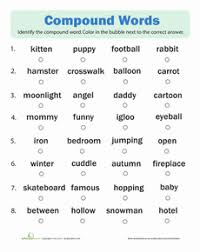 Compound Words Quiz Compound Words Compound Words Worksheets Compound Words Activities