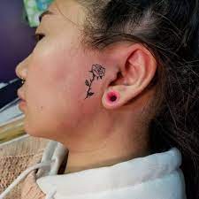 This week in celebrities getting tattoos printed across their entire face: Tattoo Uploaded By Aaron Mcgrath Small Rose Face Tattoo This Was Done On My Apprentice Super Fun 859787 Tattoodo