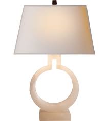 Chart House 20 Inch 75 Watt Alabaster Table Lamp Portable Light