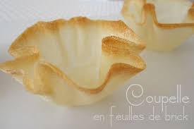 La Coupelle De Feuilles De Brick La Faim Des Bananes Feuille De Brick Recette Feuille De Brick Delicieux Desserts
