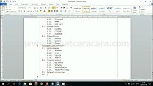 Cara Membuat Penomoran Bertingkat Nested Numbering Youtube