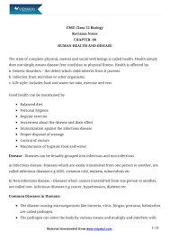 It may help in developing new social patterns in the areas of health, leisure, vocation and family life. Human Health And Disease Class 12 Notes Vidyakul