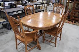 Cao county longgang arts & crafts co., ltd. Keller Solid Oak Dining Table Set Hand Made Very High Quality Store Closing Inventory New And Used And Everything In Between Large Selection K Bid