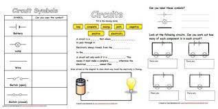 Electricity Circuits Worksheets Simple Circuit Elementary Worksheets Electrical Circuit Diagram