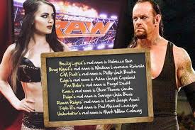 The wwe superstars real names list! What Are Wwe Stars Real Names Mark Callaway Paul Levesque And Saraya Jade Bevis S Aliases Are Revealed