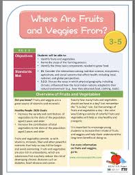 Fruit Vegetable Intake Social Science Lesson Plan For Grades 3 5 Health Lesson Plans Health Lessons Science Lesson Plans
