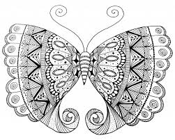 Disegni A Matita Grande Farfalla Con Motivi Mandala Idea Disegno Da Colorare Modelli Di Doodle Disegni Disegni A Matita
